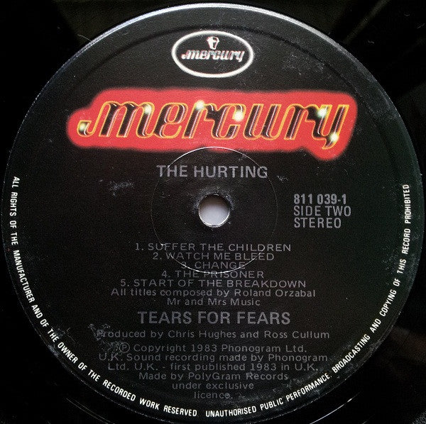 Tears For Fears : The Hurting (LP, Album)