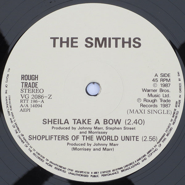 The Smiths : Sheila Take A Bow (12", Maxi, Ltd, S/Edition)