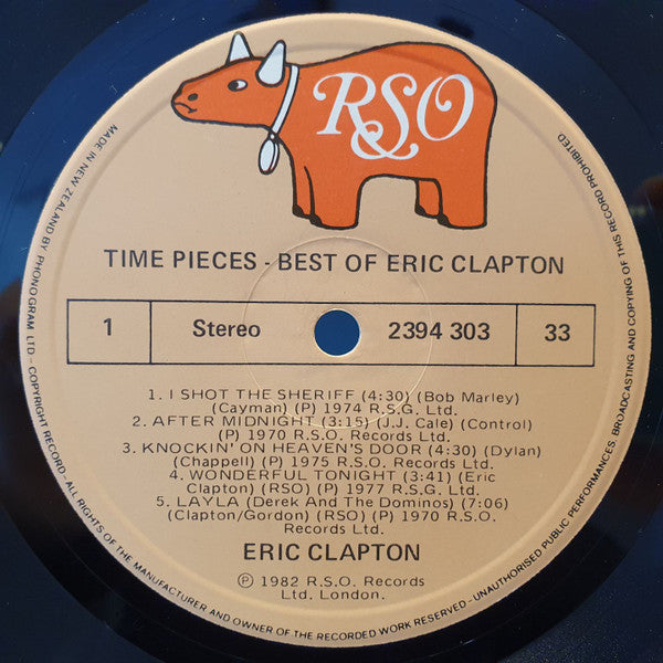 Eric Clapton : Time Pieces - The Best Of Eric Clapton (LP, Comp)