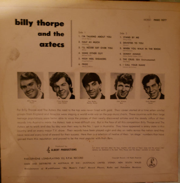 Billy Thorpe And The Aztecs : Billy Thorpe And The Aztecs (LP, Album, Mono)