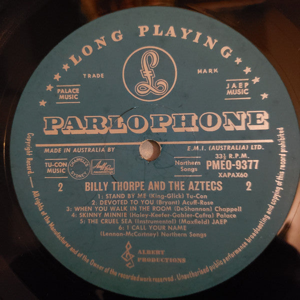 Billy Thorpe And The Aztecs : Billy Thorpe And The Aztecs (LP, Album, Mono)
