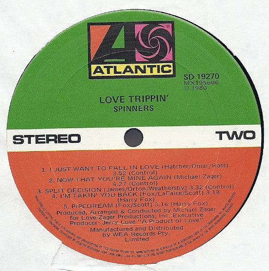 Spinners : Love Trippin' (LP, Album)