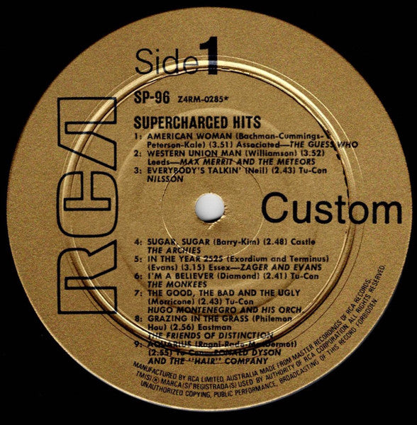 Various : Supercharged Hits (LP, Comp, RE, Gol)