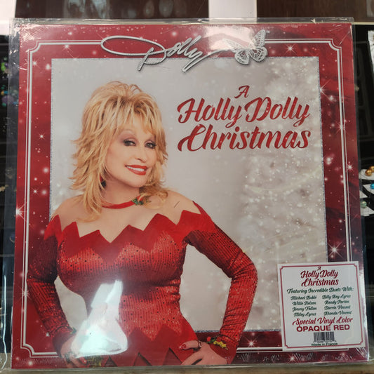Dolly* : A Holly Dolly Christmas (LP, Album, Red)