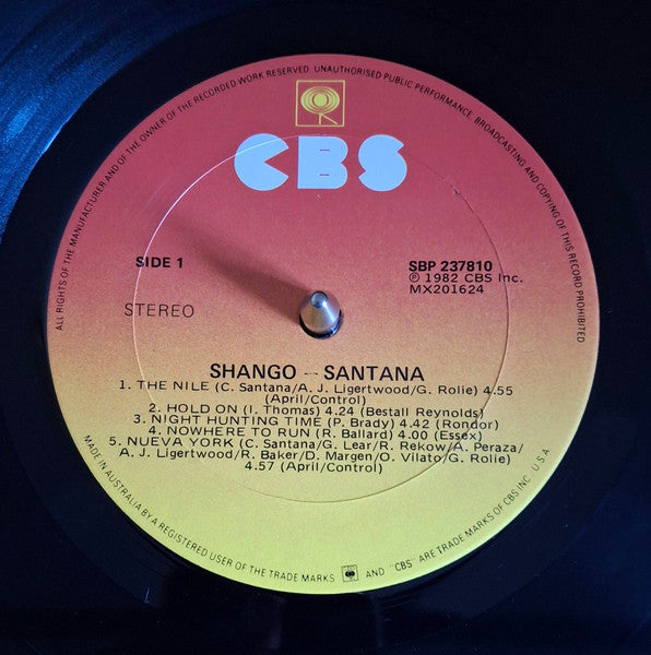 Santana : Shango (LP, Album)
