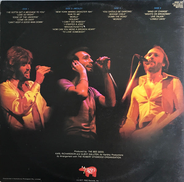 Bee Gees : Here At Last Bee Gees Live (2xLP, Album)