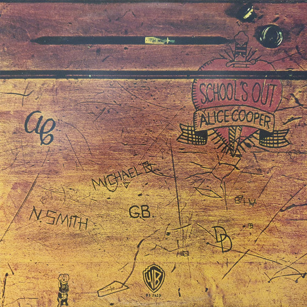 Alice Cooper : School's Out (LP, Album, RE, Whi)