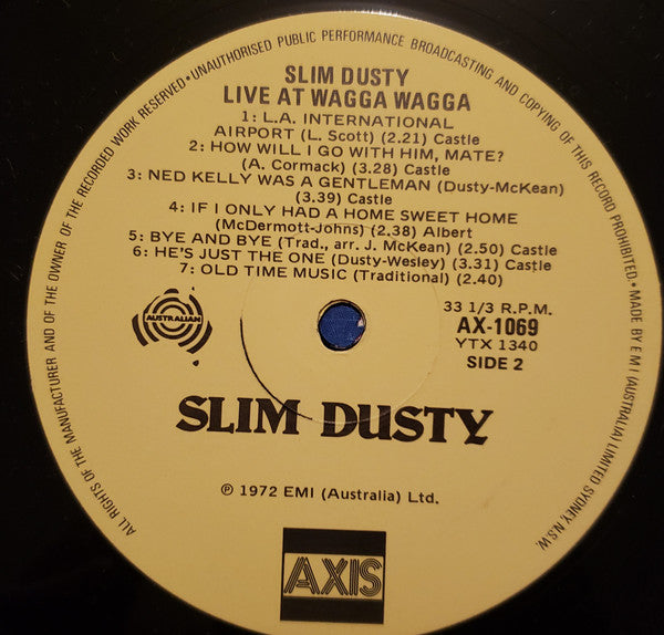 Slim Dusty : Live At Wagga Wagga (LP, RE)