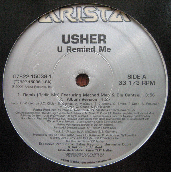 Usher : U Remind Me (12")