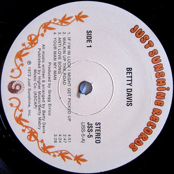 Betty Davis : Betty Davis (LP, Album, RE)