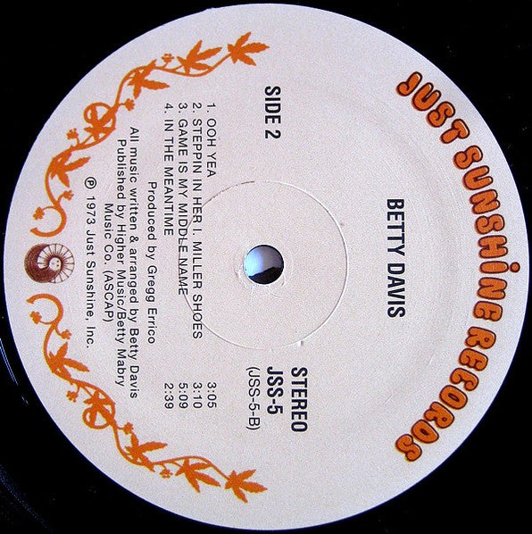 Betty Davis : Betty Davis (LP, Album, RE)