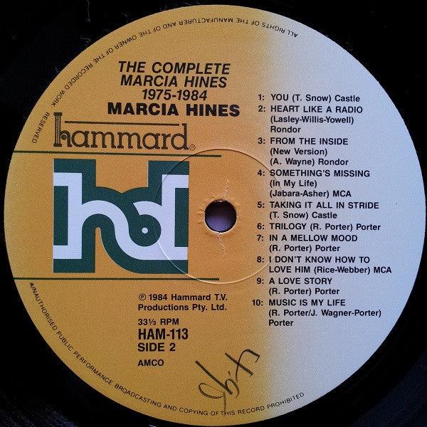 Marcia Hines : The Complete Marcia Hines 1975 - 1984 (LP, Comp)