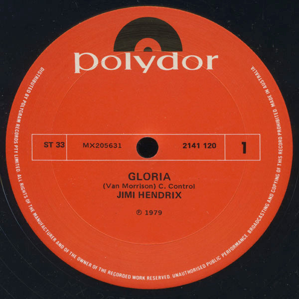 Jimi Hendrix : Gloria / All Along The Watchtower (12")