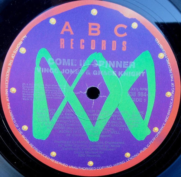 Vince Jones & Grace Knight : Come In Spinner (LP, Album)
