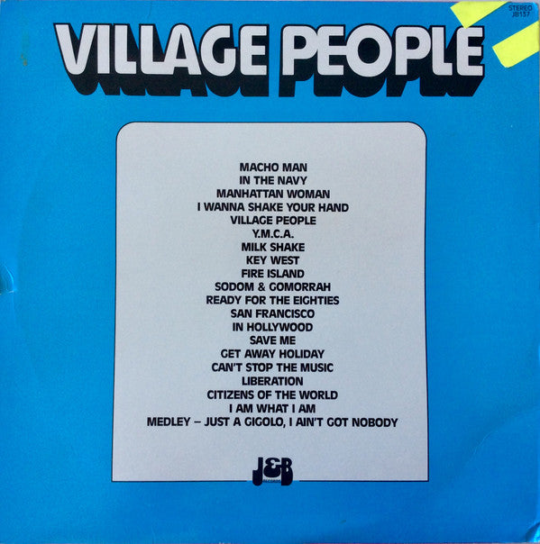 Village People : Greatest Hits Volume One And Two (2xLP, Comp)