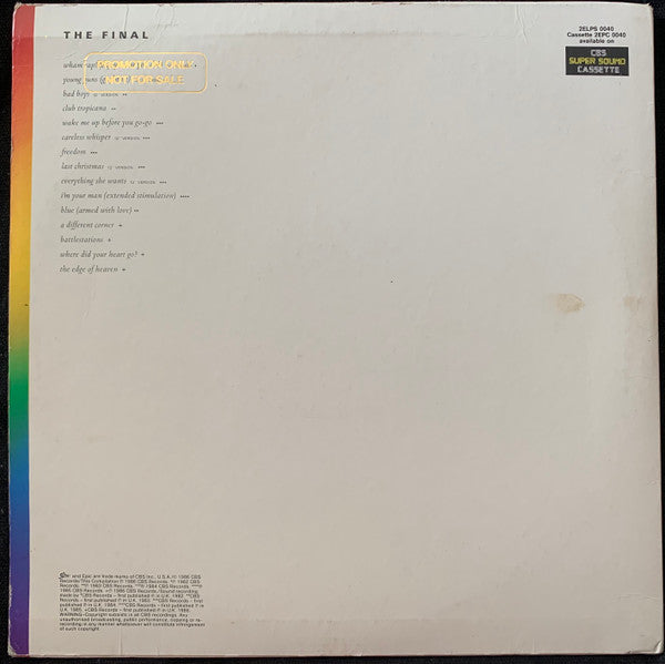 Wham! : The Final (2xLP, Comp)