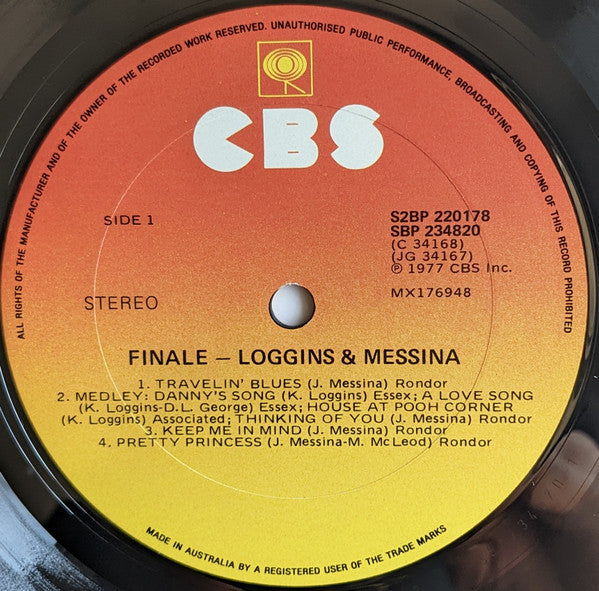 Loggins And Messina : Finale (2xLP, Album, Gat)