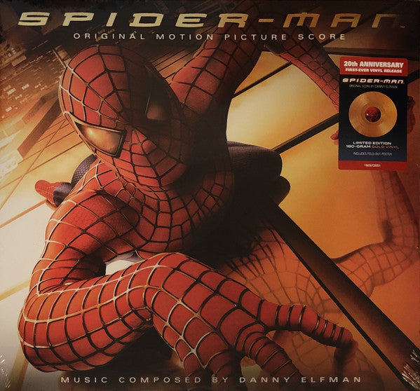 Danny Elfman : Spider-Man (Original Motion Picture Score) (LP, Ltd, RE, Gol)