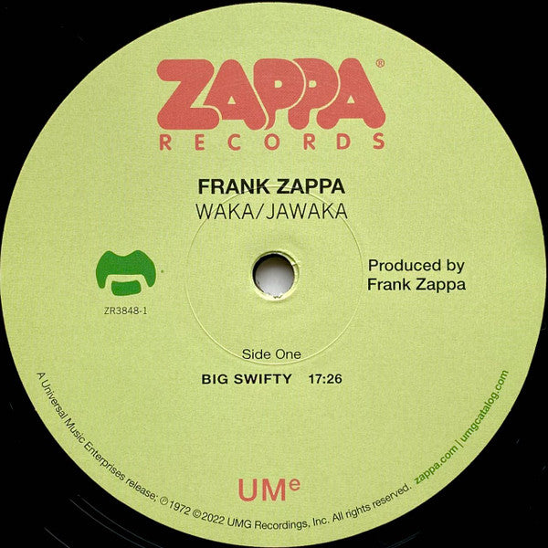 Frank Zappa : Waka/Jawaka (LP, Album, RE, 180)