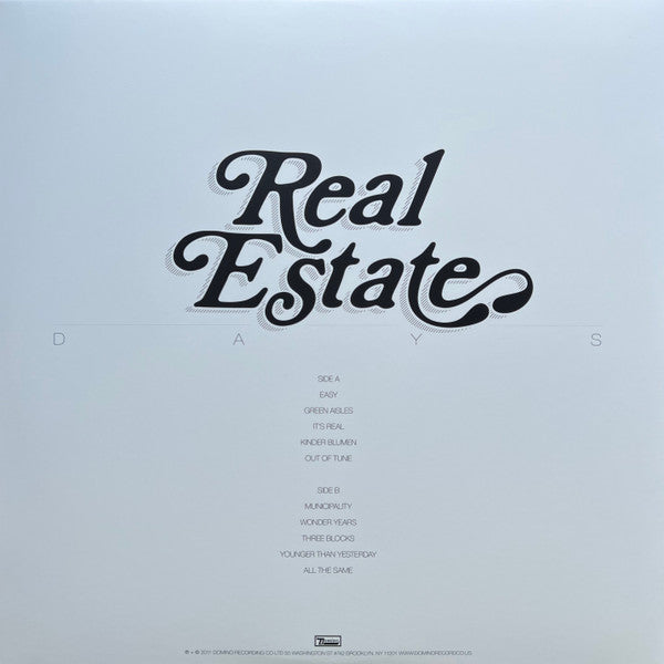 Real Estate (2) : Days (LP, Album, RP)