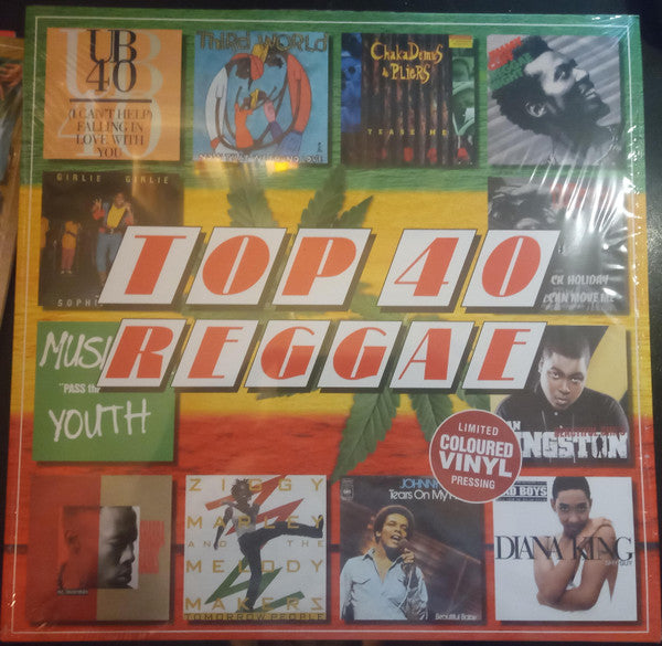 Various : Top 40 Reggae (LP, Comp, Ltd, red)