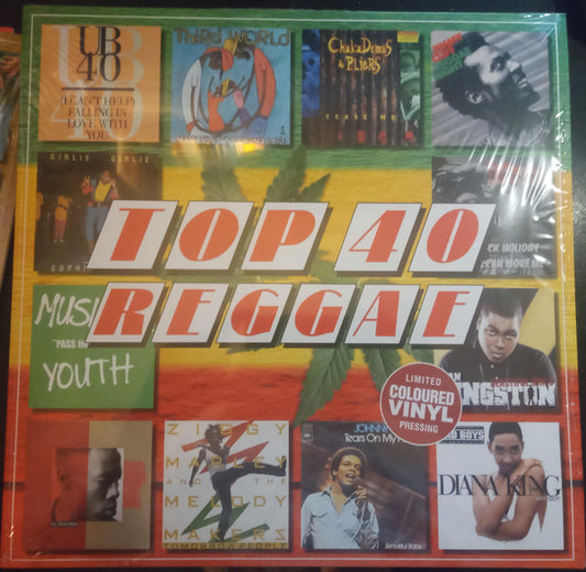 Various : Top 40 Reggae (LP, Comp, Ltd, red)