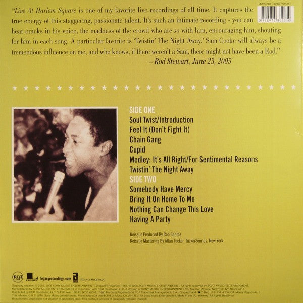 Sam Cooke : Sam Cooke Live At The Harlem Square Club (One Night Stand!) (LP, Album, RE, RM, 180)