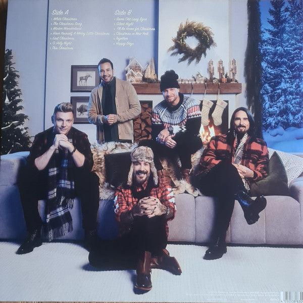 Backstreet Boys : A Very Backstreet Christmas (LP, Album, Whi)