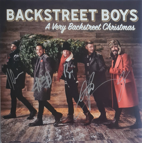 Backstreet Boys : A Very Backstreet Christmas (LP, Album, Whi)