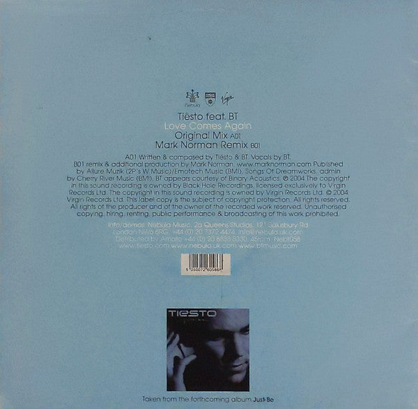 DJ Tiësto Feat. BT : Love Comes Again (12")