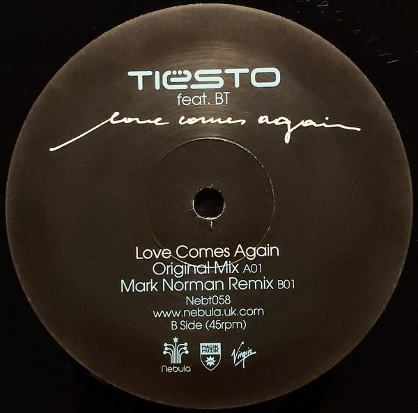 DJ Tiësto Feat. BT : Love Comes Again (12")
