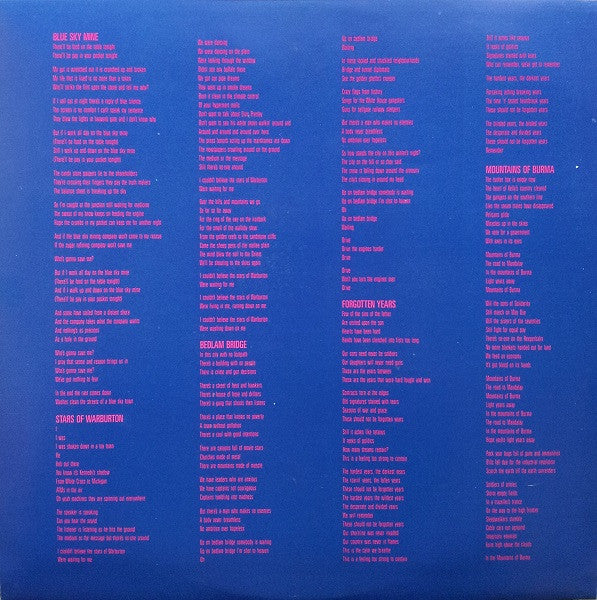Midnight Oil : Blue Sky Mining (LP, Album)