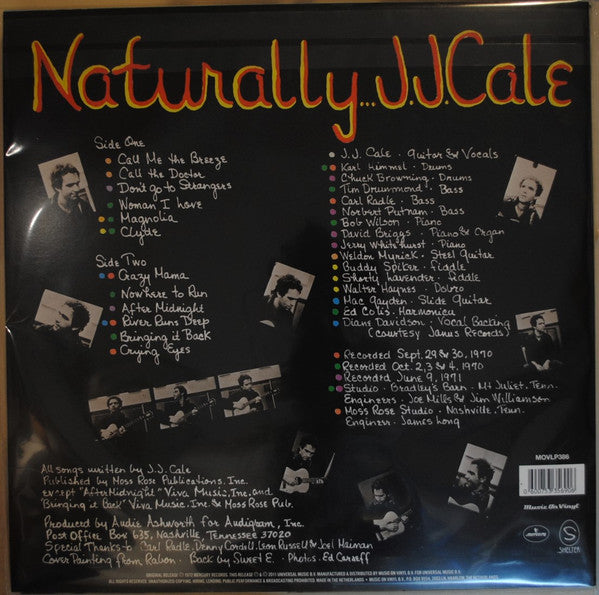 J.J. Cale : Naturally (LP, Album, RE, 180)