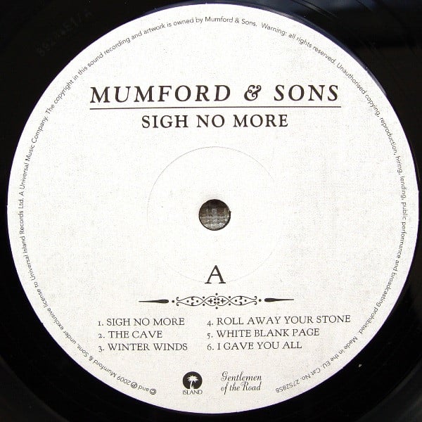 Mumford & Sons : Sigh No More (LP, Album)