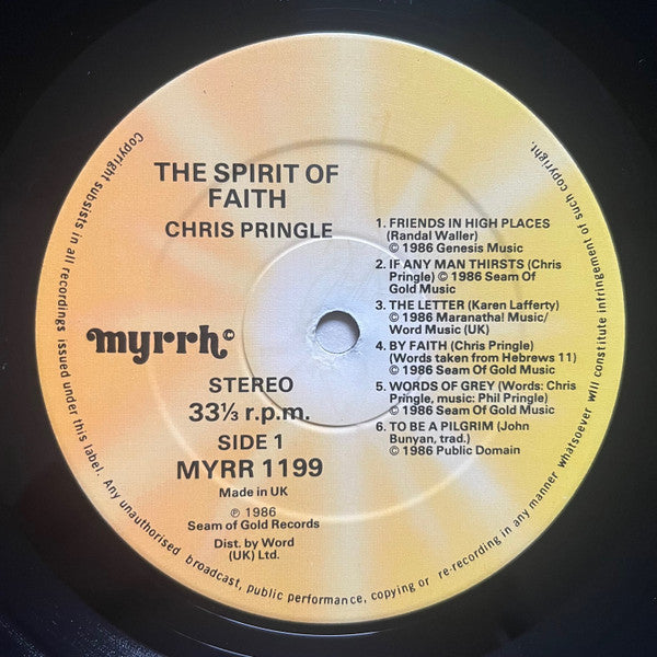 Chris Pringle (4) : The Spirit Of Faith (LP, Album)