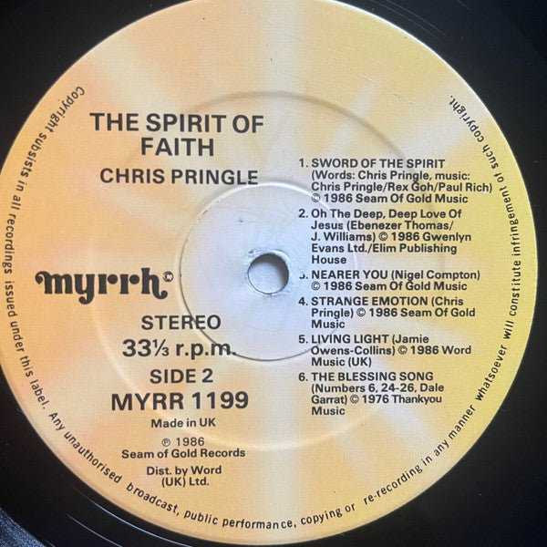 Chris Pringle (4) : The Spirit Of Faith (LP, Album)