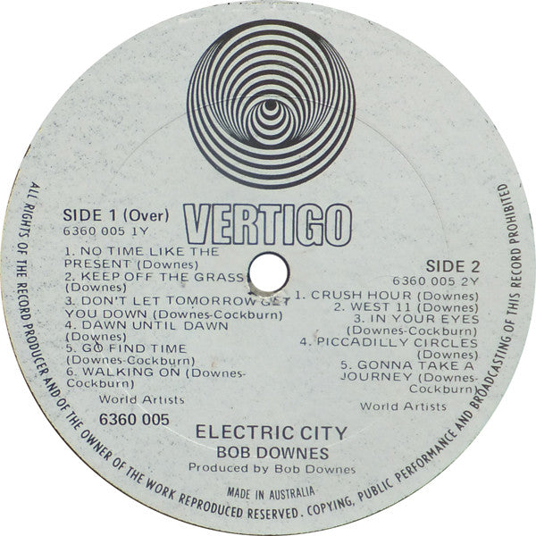 Bob Downes Open Music : Electric City (LP, Album)