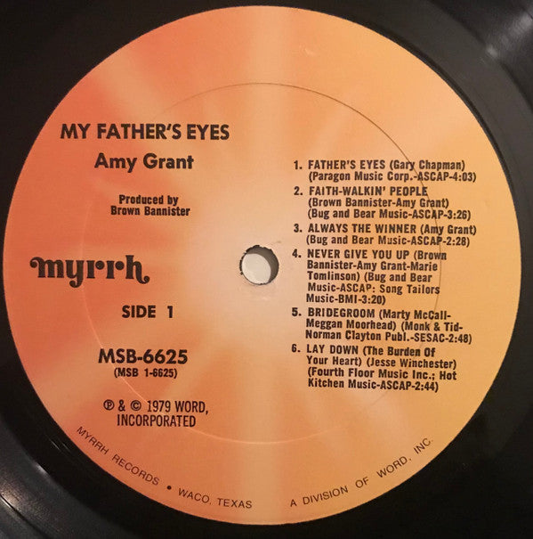 Amy Grant : My Father's Eyes (LP, Album)