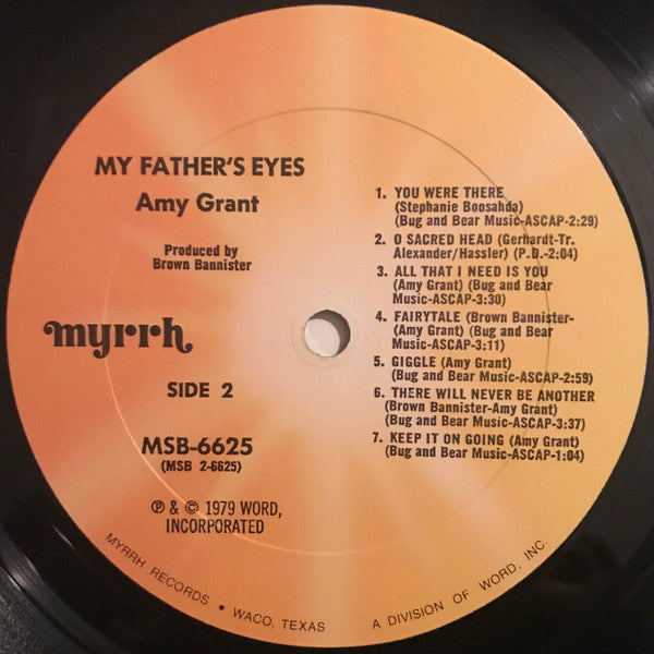Amy Grant : My Father's Eyes (LP, Album)
