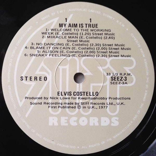 Elvis Costello : My Aim Is True (LP, Album)
