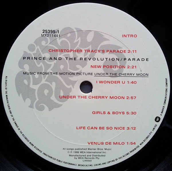 Prince And The Revolution : Parade (LP, Album)