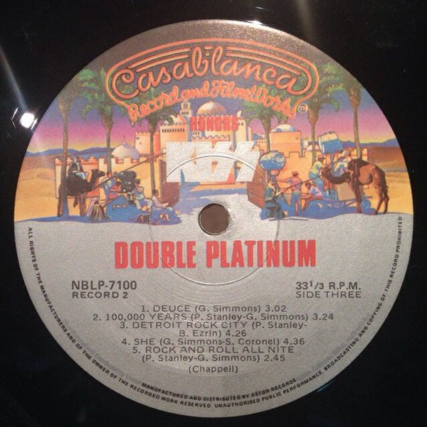 Kiss : Double Platinum (2xLP, Album, Comp, Gat)