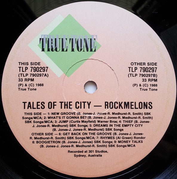 The Rockmelons : Tales Of The City (LP, Album, Roc)