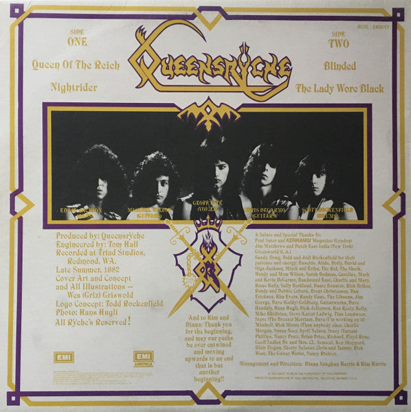 Queensrÿche : Queensrÿche (12", EP)