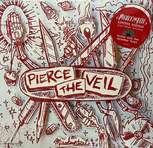 Pierce The Veil : Misadventures  (LP, Album, Ltd, RE, RP, Sil)