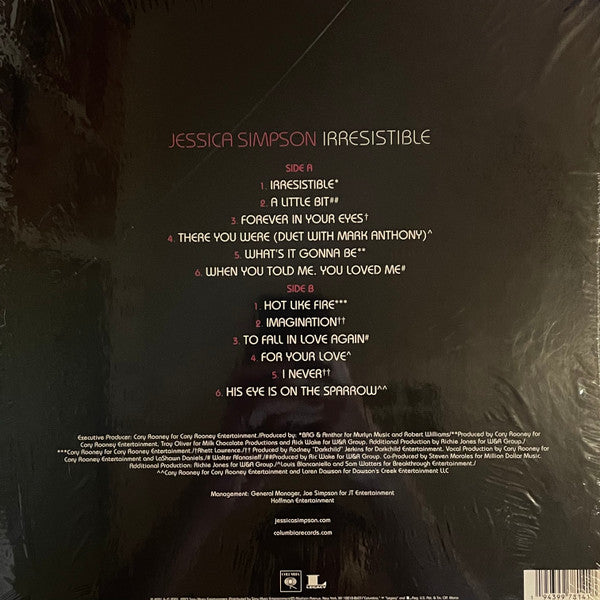 Jessica Simpson : Irresistible (LP, Album, Ltd, RE, Gre)