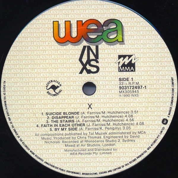 INXS : X (LP, Album)