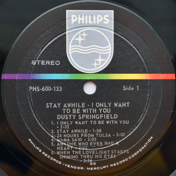 Dusty Springfield : Stay Awhile - I Only Want To Be With You (LP, Album, Ric)