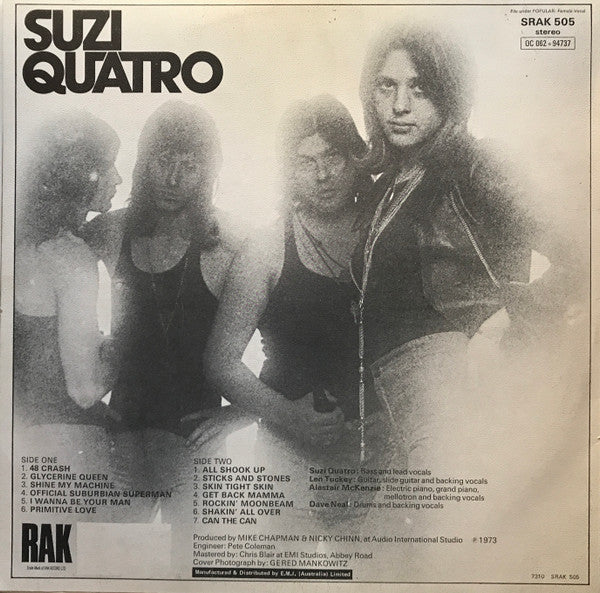 Suzi Quatro : Can The Can (LP, Album)