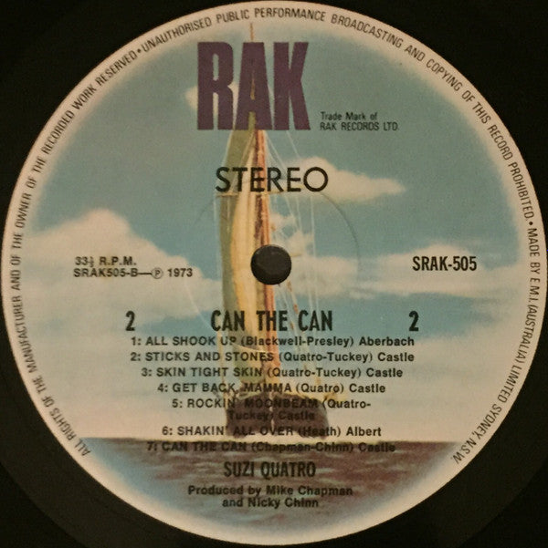 Suzi Quatro : Can The Can (LP, Album)